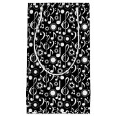 Petit Sac Cadeau Notes musicales et Clefs (Devant)