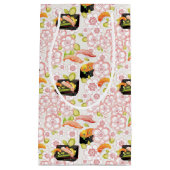 Petit Sac Cadeau Nourriture japonaise : Motif 2 de sushi (Devant)