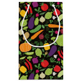 Petit Sac Cadeau Nourriture sur un arrière - plan noir (Dos)