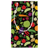 Petit Sac Cadeau Nourriture sur un arrière - plan noir (Devant)