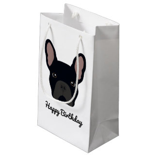 Petit Sac Cadeau Nouvel anniversaire du mignon Chien à tête noire