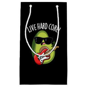 Petit Sac Cadeau Noyau Dur Avocat Rock Drôle Pun Fond Sombre