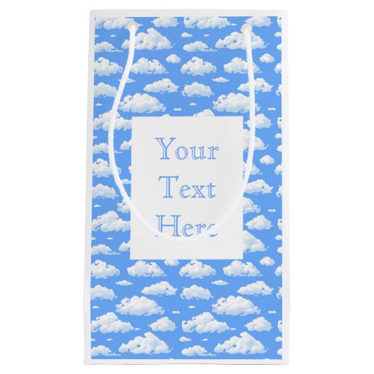 Petit Sac Cadeau Nuages (Devant)