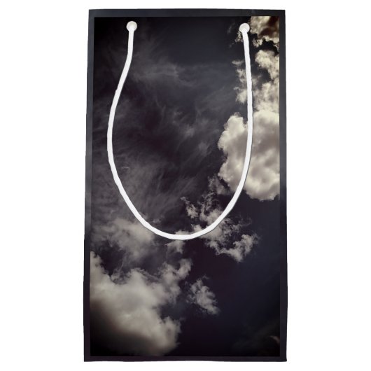 Petit Sac Cadeau Nuages de métal (Devant)