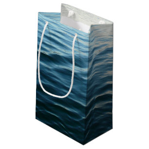 Petit Sac Cadeau Nuances d'eau bleue Photographie de la nature Abst