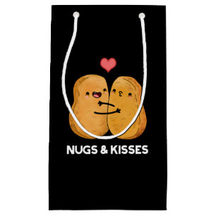 Petit Sac Cadeau Nugs Et Baisers Drôle Poulet Nugget Pun Dark BG