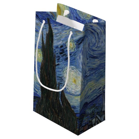 Petit Sac Cadeau Nuit étoilée par Vincent Van Gogh (Dos Angle)