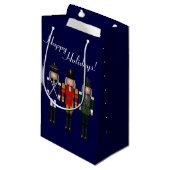 Petit Sac Cadeau Nutcracker Trio, Blue-GIFT BAG S (Devant Angle)