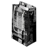Petit Sac Cadeau NYC Skyline IX (Devant Angle)