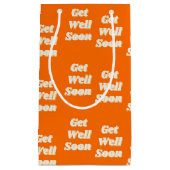 Petit Sac Cadeau Obtenez bien le texte bientôt en orange (Devant)