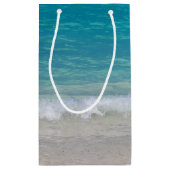 Petit Sac Cadeau Océan et plage turquoise (Dos)