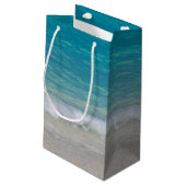 Petit Sac Cadeau Océan et plage turquoise (Dos Angle)
