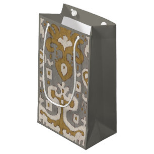 Petit Sac Cadeau Ochre Ikat I