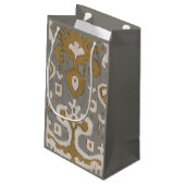 Petit Sac Cadeau Ochre Ikat I (Dos Angle)