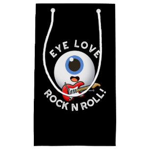 Petit Sac Cadeau Oeil Aimer Rock Et Rouler Drôle Eyeball Pun Dark B