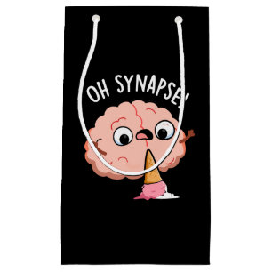 Petit Sac Cadeau Oh Synapse Funny Cerveau Pun Dark BG