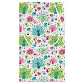 Petit Sac Cadeau oiseau et hibou de paon (Dos)