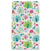 Petit Sac Cadeau oiseau et hibou de paon (Devant)