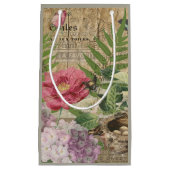 Petit Sac Cadeau Oiseau Nid Floral Jardin Fleur Papillon Art (Devant)