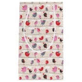 Petit Sac Cadeau Oiseaux dans l'amour (Devant)