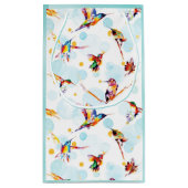 Petit Sac Cadeau Oiseaux d'aquarelle (Dos)