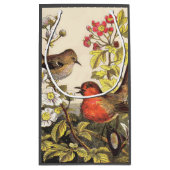 Petit Sac Cadeau Oiseaux de printemps Robin Oiseaux rouges (Dos)