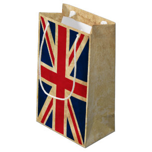 Petit Sac Cadeau Old Vintage Grunge United Kingdom Flag Union