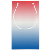 Petit Sac Cadeau Ombre blanc et bleu rouge (Dos)