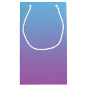 Petit Sac Cadeau Ombre bleu et pourpre (Dos)