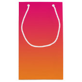 Petit Sac Cadeau Ombre rose et orange (Dos)