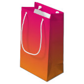 Petit Sac Cadeau Ombre rose et orange (Dos Angle)