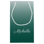 Petit Sac Cadeau ombre vert (Dos)