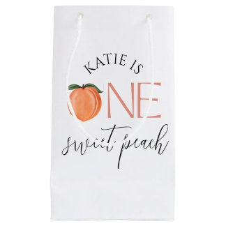 Petit Sac Cadeau One Sweet Peach 1er anniversaire