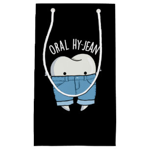 Petit Sac Cadeau Oral Hy-jean Funny Tooth Pun Dark BG