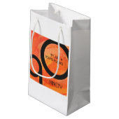 Petit Sac Cadeau Orange Décennie 90e anniversaire (Dos Angle)