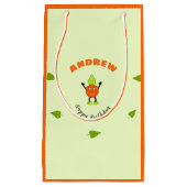 Petit Sac Cadeau Orange drôle (Devant)