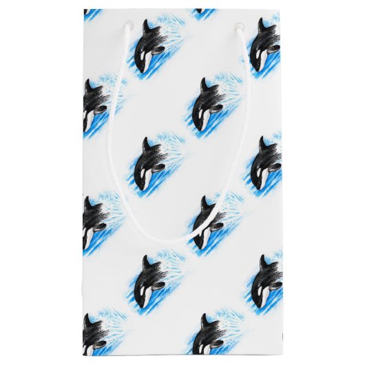 Petit Sac Cadeau Orca Breaching (Dos)