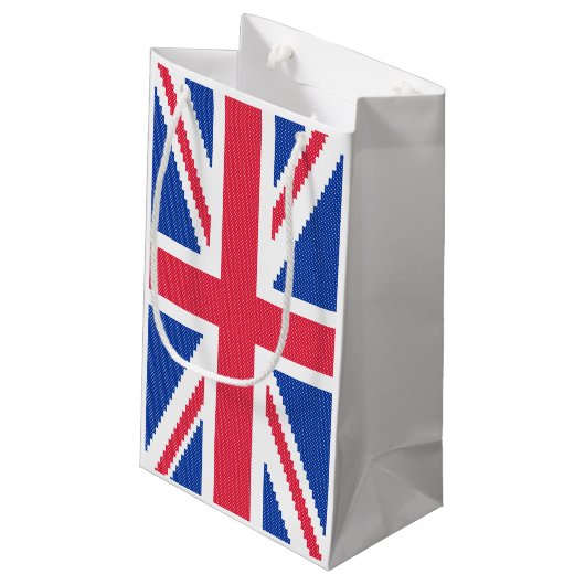 Petit Sac Cadeau Original cross-stitch design Union Jack (Dos Angle)