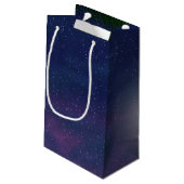 Petit Sac Cadeau Ornement De Noël Lune Sur Palmier (Dos Angle)