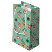 Petit Sac Cadeau Ornements de chats sur Motif d'arbre (Dos Angle)