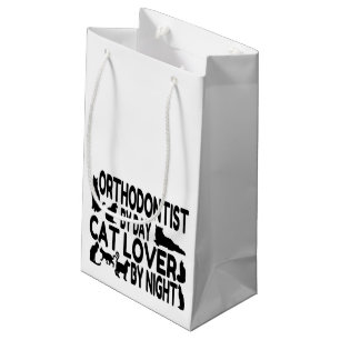 Petit Sac Cadeau Orthodontiste Amoureux des chats