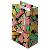Petit Sac Cadeau os de chien colorés (Dos Angle)