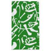 Petit Sac Cadeau Os de dinosaure (vert) (Dos)