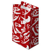 Petit Sac Cadeau Os Dinosaures (Rouge) (Dos Angle)