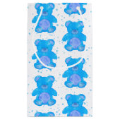 Petit Sac Cadeau Ours bleu Teddy (Dos)