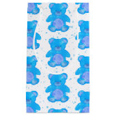 Petit Sac Cadeau Ours bleu Teddy (Devant)