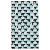 Petit Sac Cadeau Ours de la forêt d'hiver blanc (Dos)