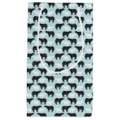 Petit Sac Cadeau Ours de la forêt d'hiver blanc (Devant)