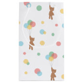 Petit Sac Cadeau Ours en peluche avec ballons  (Dos)