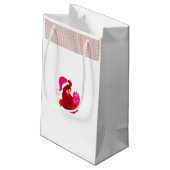 Petit Sac Cadeau Ours en peluche doux avec présent (Dos Angle)